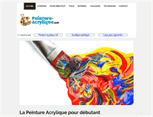Tablet Screenshot of peinture-acrylique.net